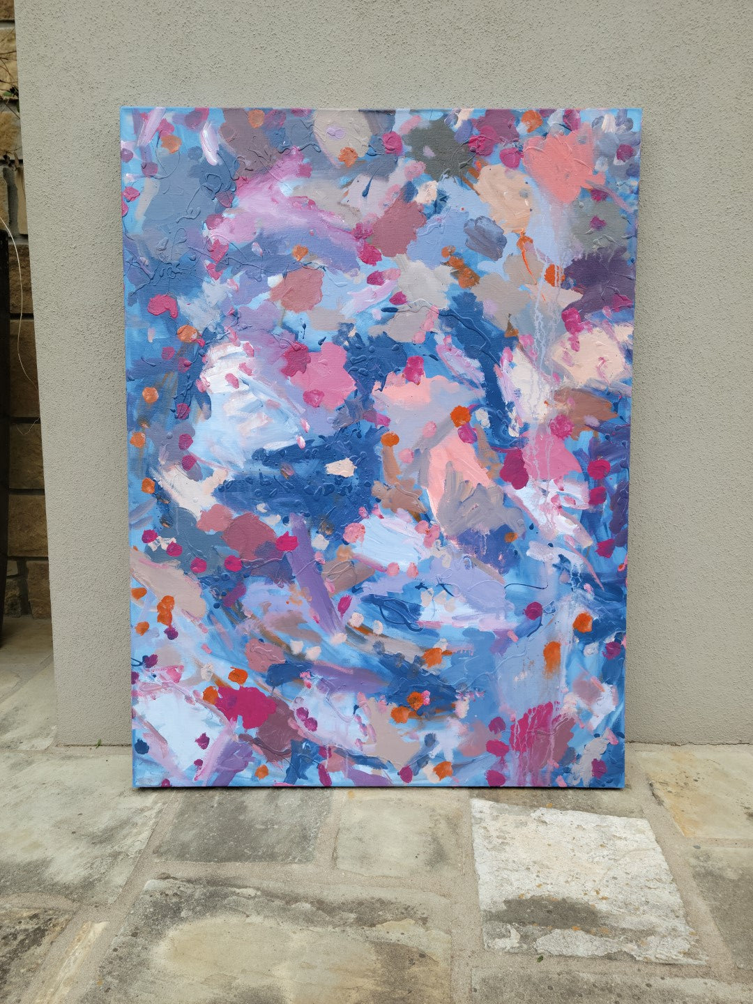 Accumulated Associations - Original Abstract Painting in Austin Texas 30" x 40"