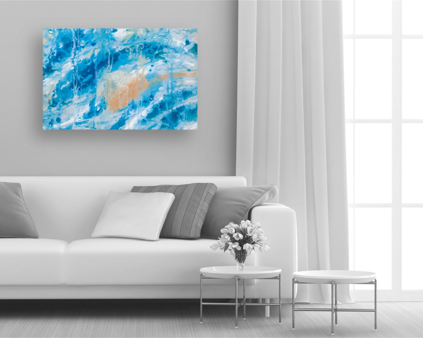 Anxious Hope - Original Abstract Painting in Austin Texas 24" x 36"