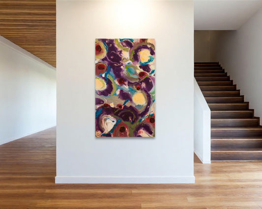 Audacious Absurdity - Original Abstract Painting in Austin Texas 30" x 48"