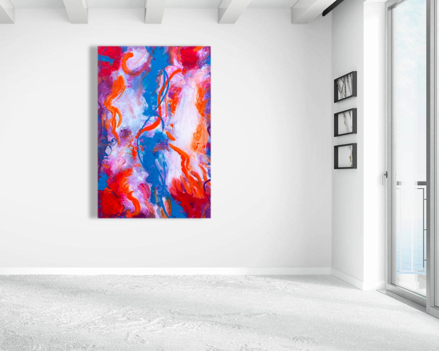 Defiant Dances - Original Abstract Painting in Austin Texas 24" x 36"