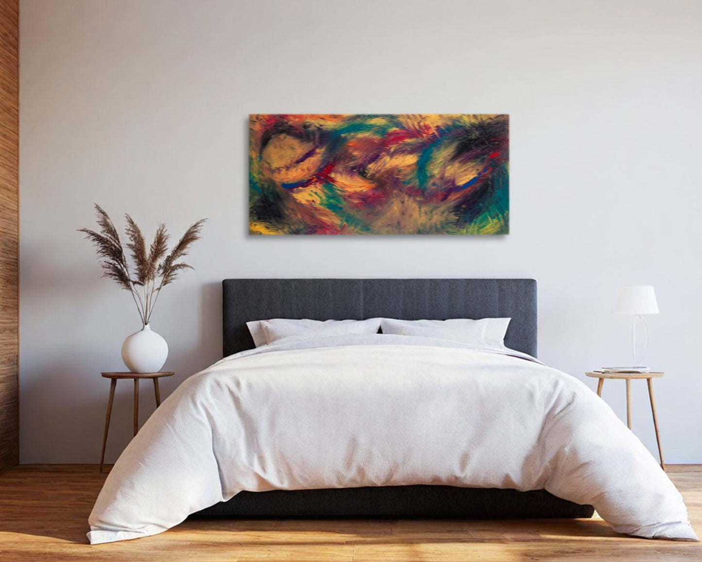 Frantic Fascinations - Original Abstract Painting in Austin Texas 24" x 48"