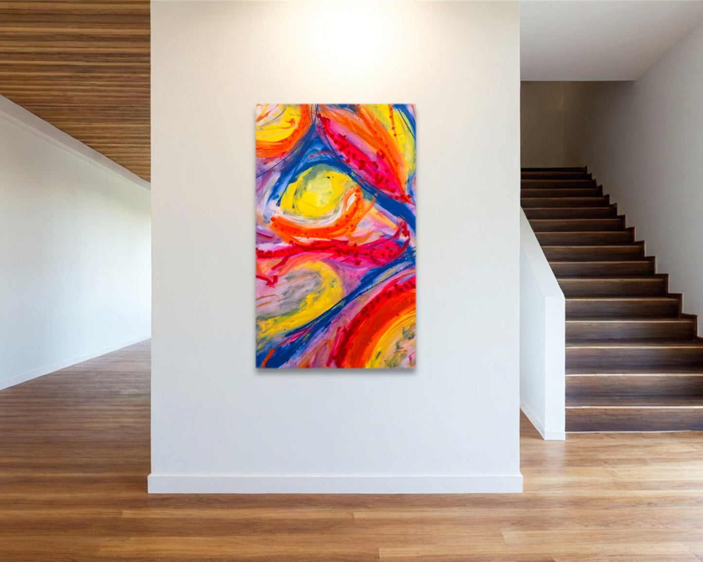 Jaunty Jubilations  - Original Abstract Painting in Austin Texas 30" x 48"