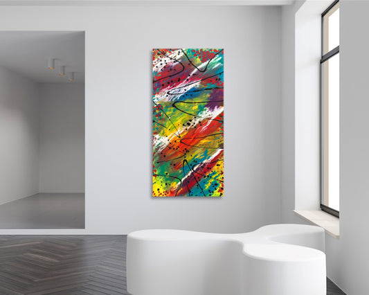 Lake Leopard - Abstract Art Print - Wildly Vibrant Colors