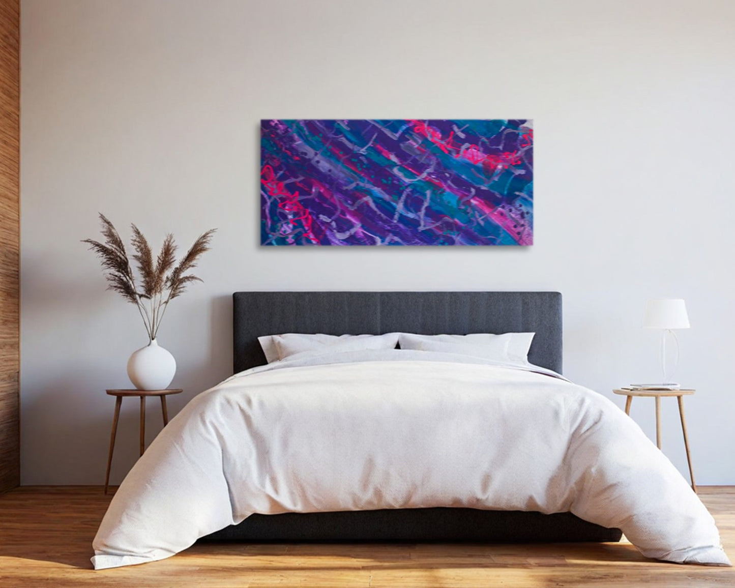 Rapt and Wrangled - Original Abstract Painting in Austin Texas 24" x 48"