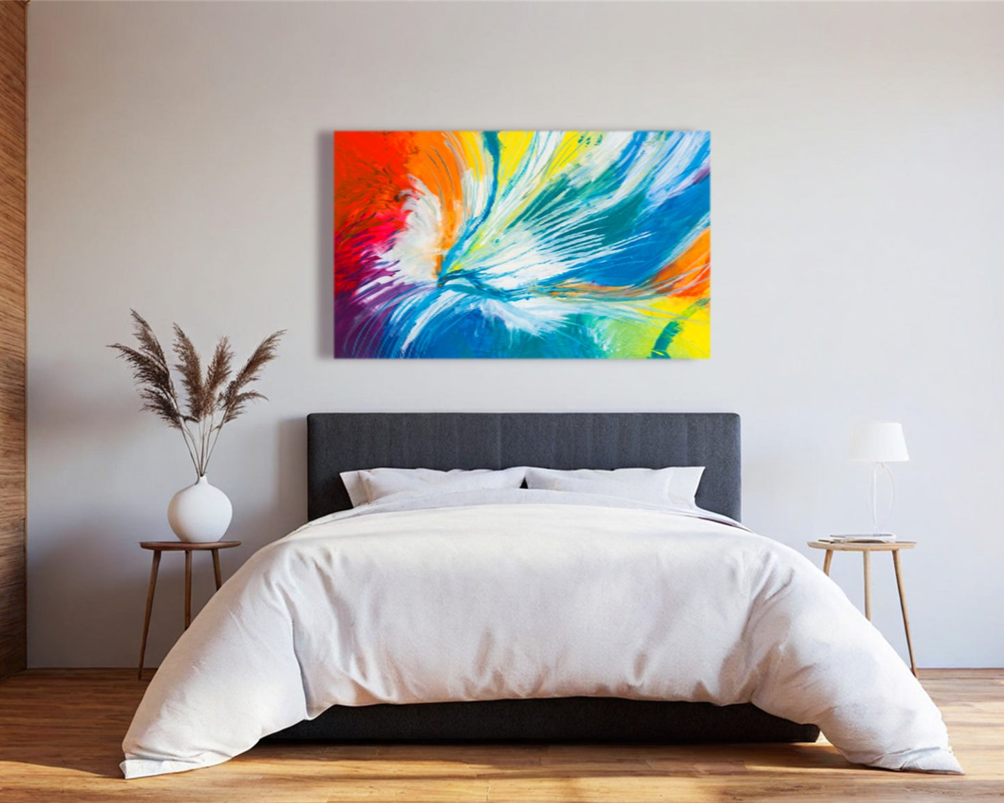 Tie-Dyed Lies - Original Abstract Painting in Austin Texas 30" x 48"