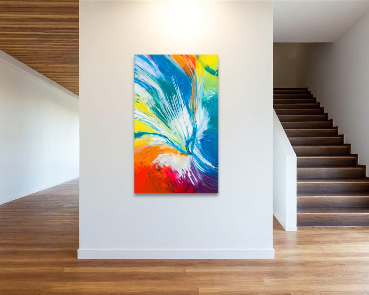 Tie-Dyed Lies - Original Abstract Painting in Austin Texas 30" x 48"