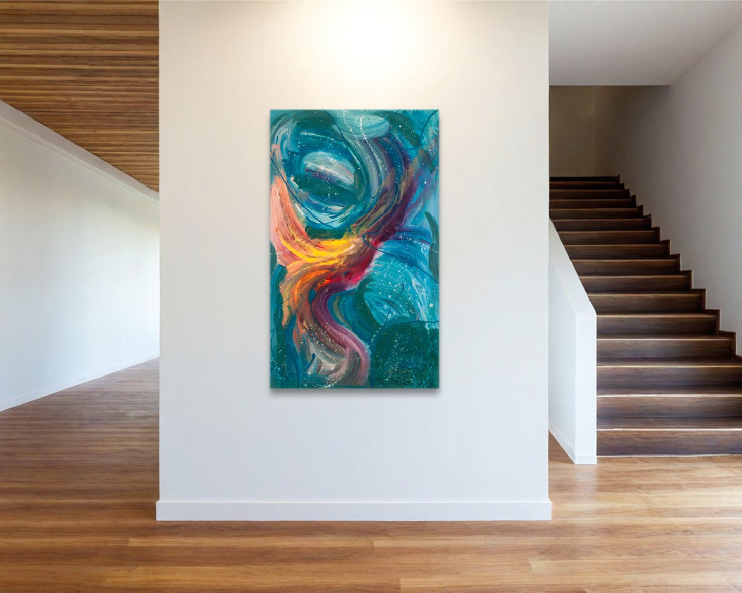 Travelling Through - Original Abstract Painting in Austin Texas 30" x 48"