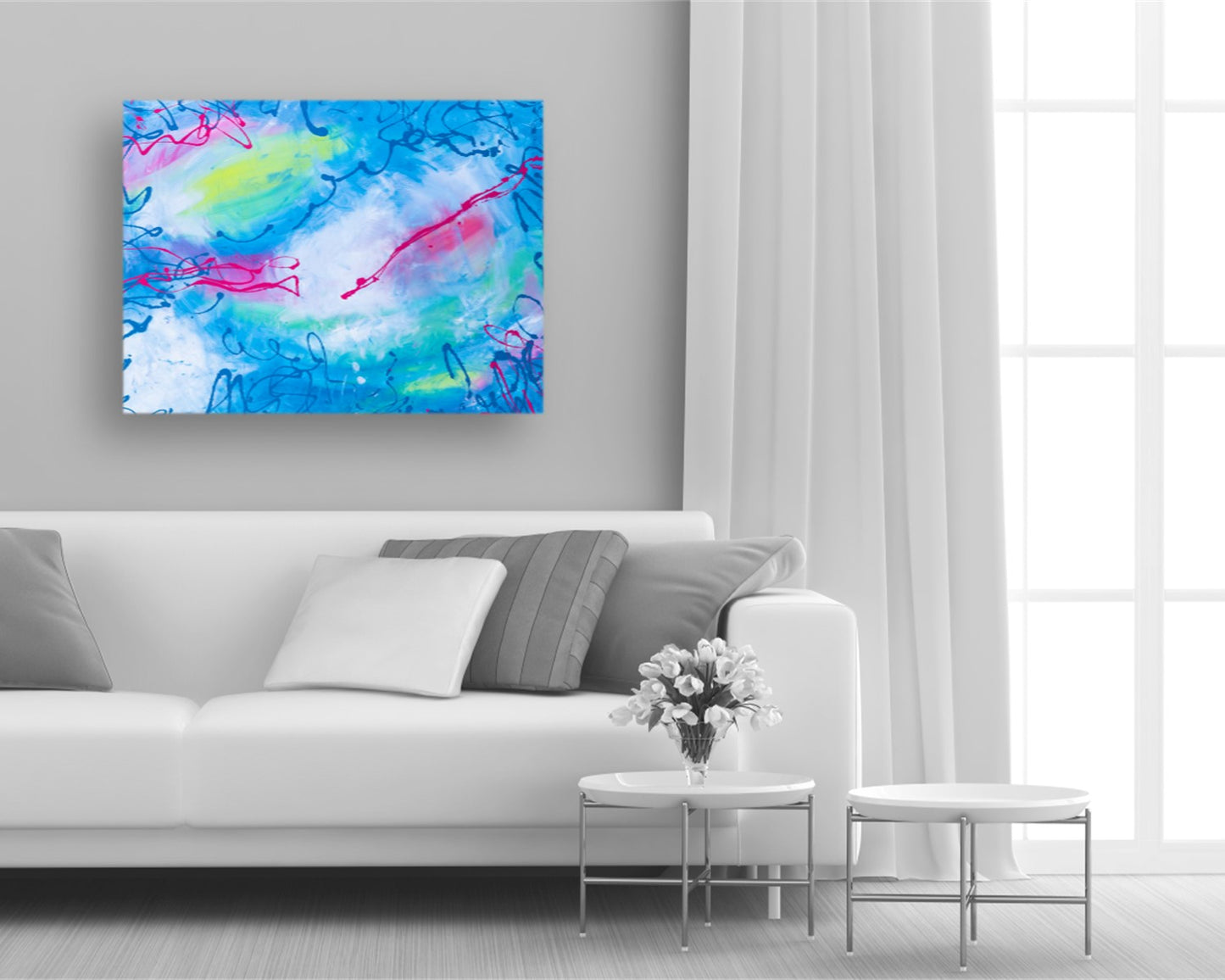 Unconsumed Confection - Original Abstract Painting in Austin Texas 30" x 40"