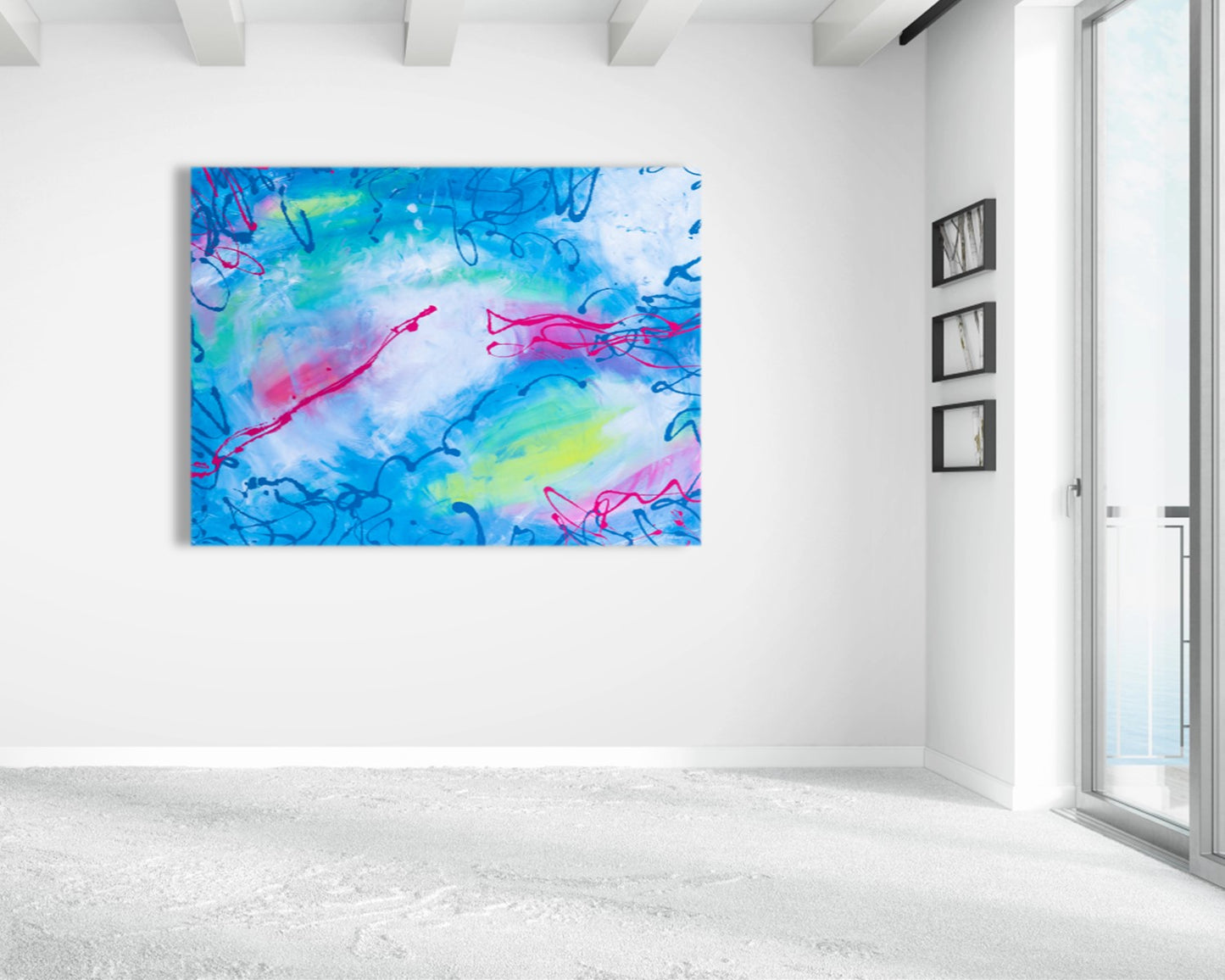 Unconsumed Confection - Original Abstract Painting in Austin Texas 30" x 40"