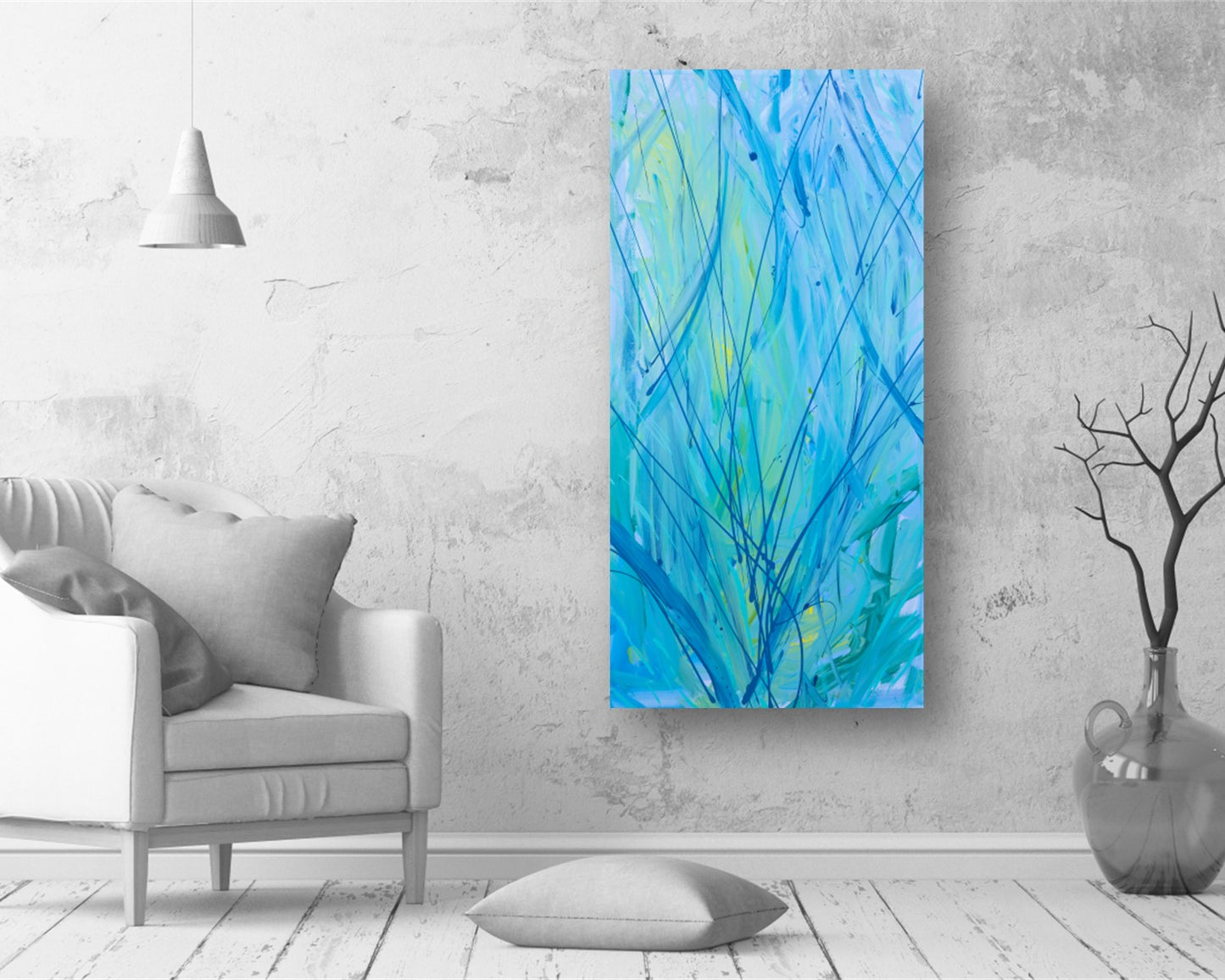 Desiccated Delicacy - Original Abstract Painting in Austin Texas 24" x 48"