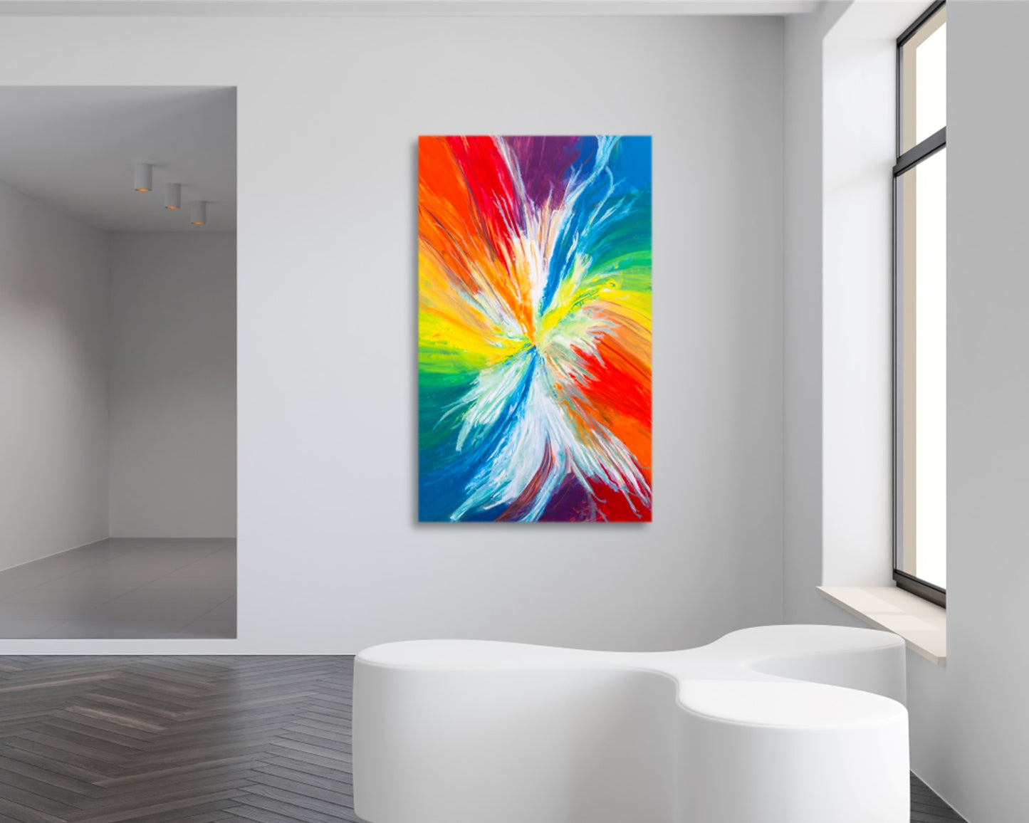 Tie-Dyed Guise - Original Abstract Painting in Austin Texas 30" x 48"