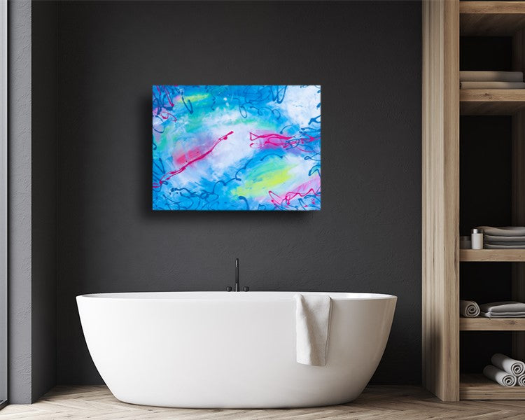 Unconsumed Confection - Original Abstract Painting in Austin Texas 30" x 40"