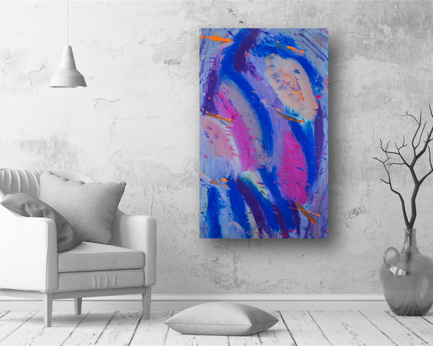 Unwary Washout - Original Abstract Painting in Austin Texas 30" x 48"