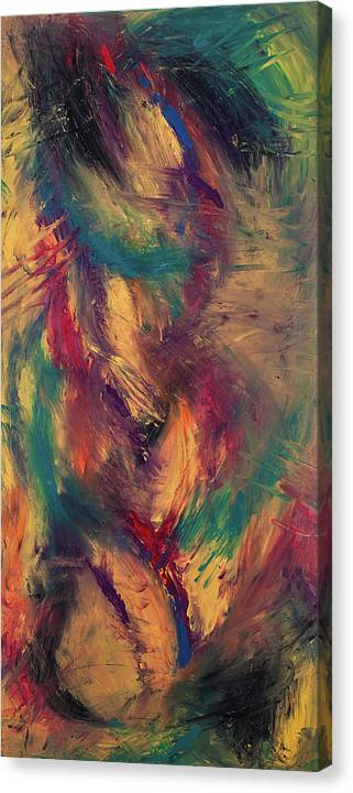 Frantic Fascinations - Original Abstract Painting in Austin Texas 24" x 48"