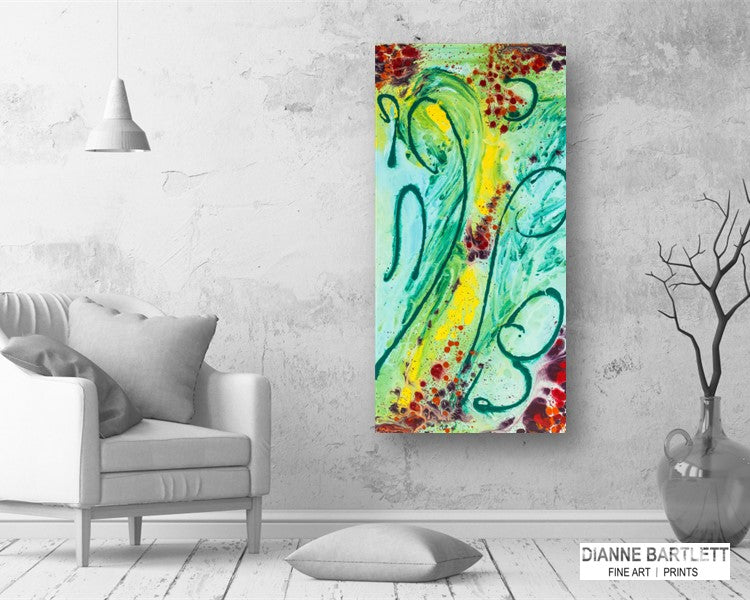 Sweeping Posture - Abstract Canvas Print or Acrylic Print