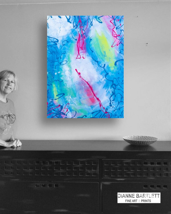 Unconsumed Confection - Original Abstract Painting in Austin Texas 30" x 40"